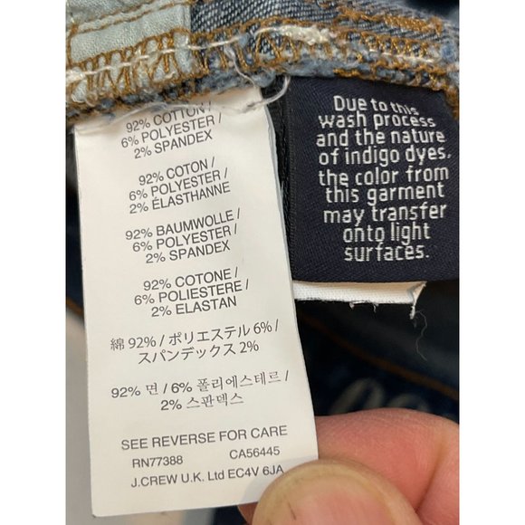 J. Crew Womens Jeans Reid Slim Straight Leg Mid Rise Five Pockets Blue Size 30 - Picture 11 of 11